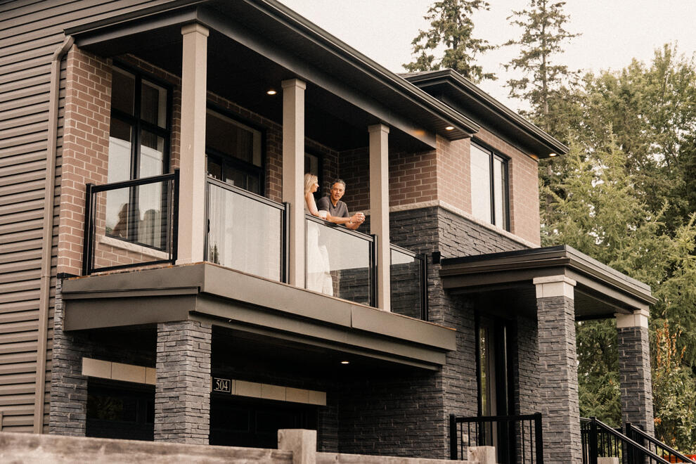 Exterior of Model Homes in Mahogany, Manotick